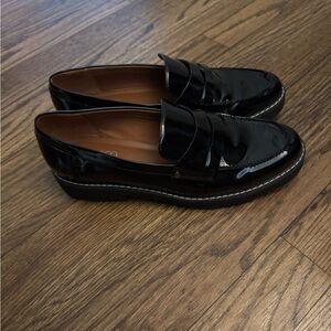 Franco Sarto patent leather loafers